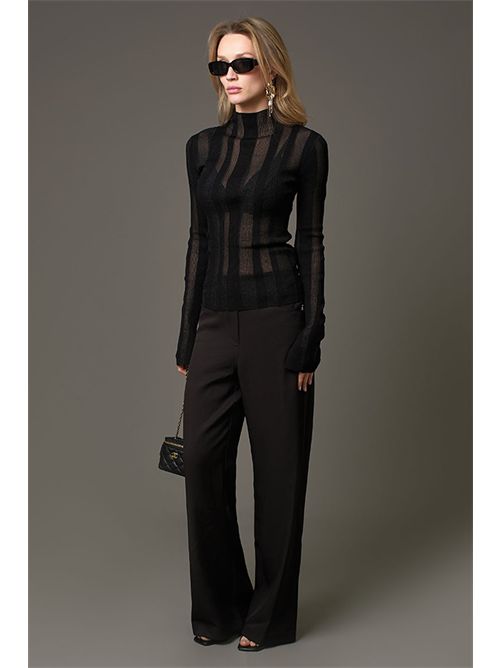 Patrizia Pepe Pantaloni dritti con elementi decorativi PATRIZIA PEPE | 8P0759-A375K103